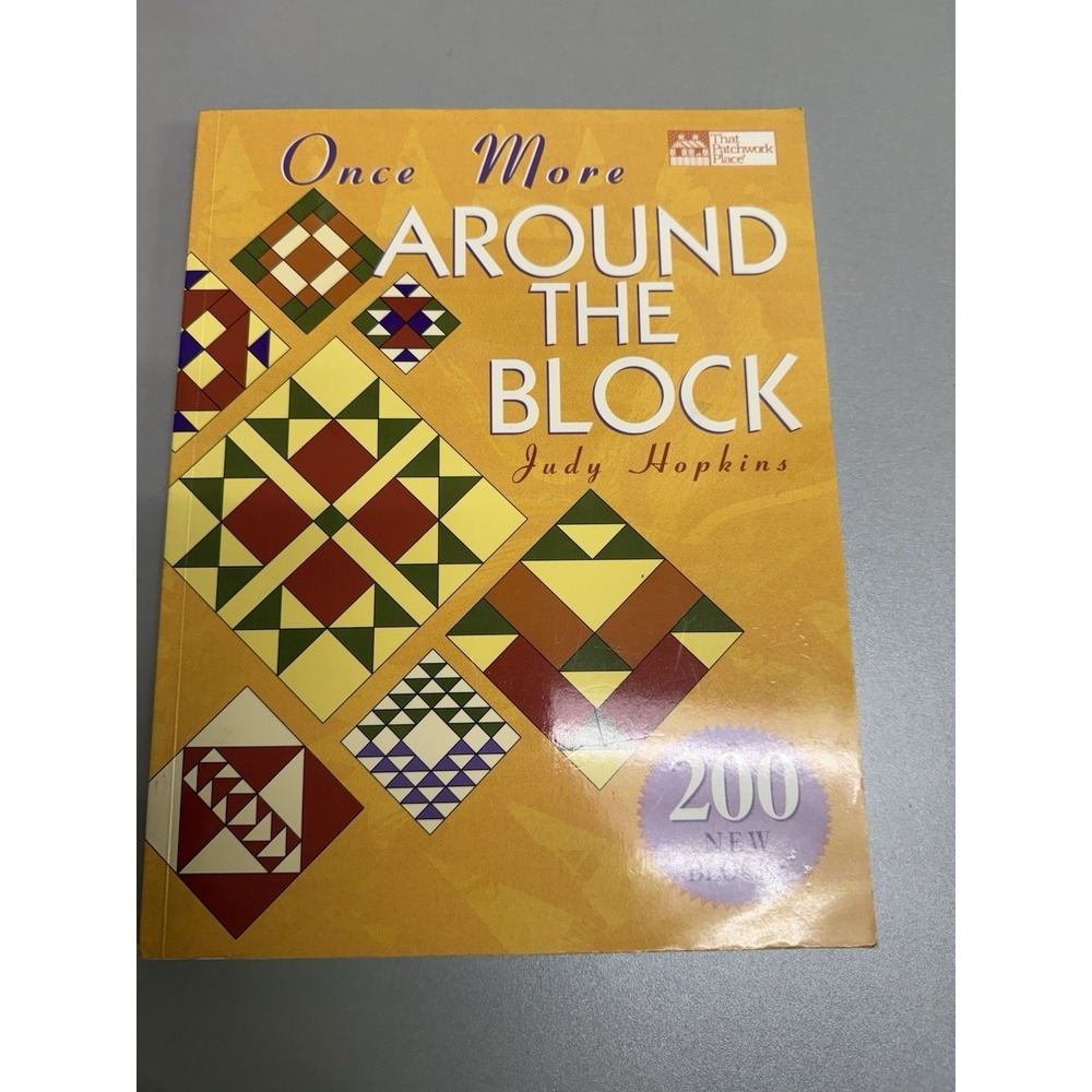 Once More Around the Block Hardcover Judy D. Hopkins Quilting Book 2003